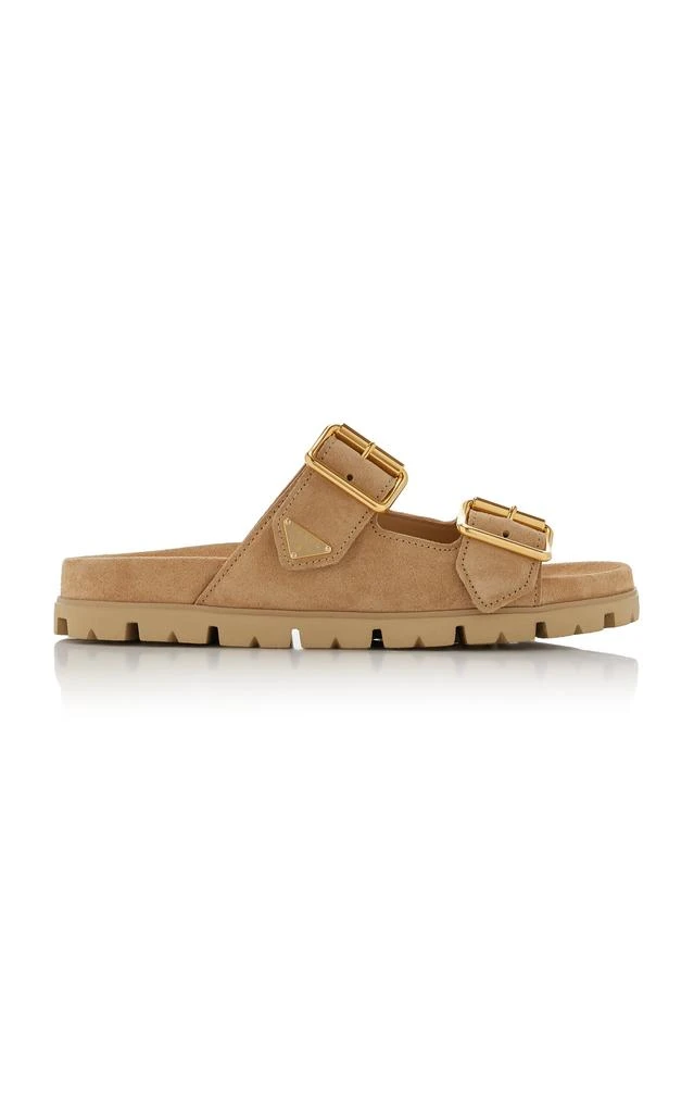 Prada Prada - Suede Sandals - Tan - IT 36 - Moda Operandi 1