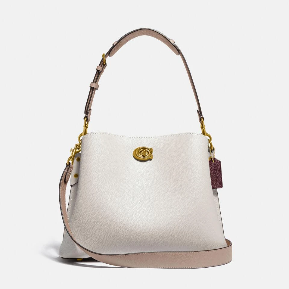 Coach Coach Colorblock Willow Pebble-Grain Leather Shoulder Bag 1