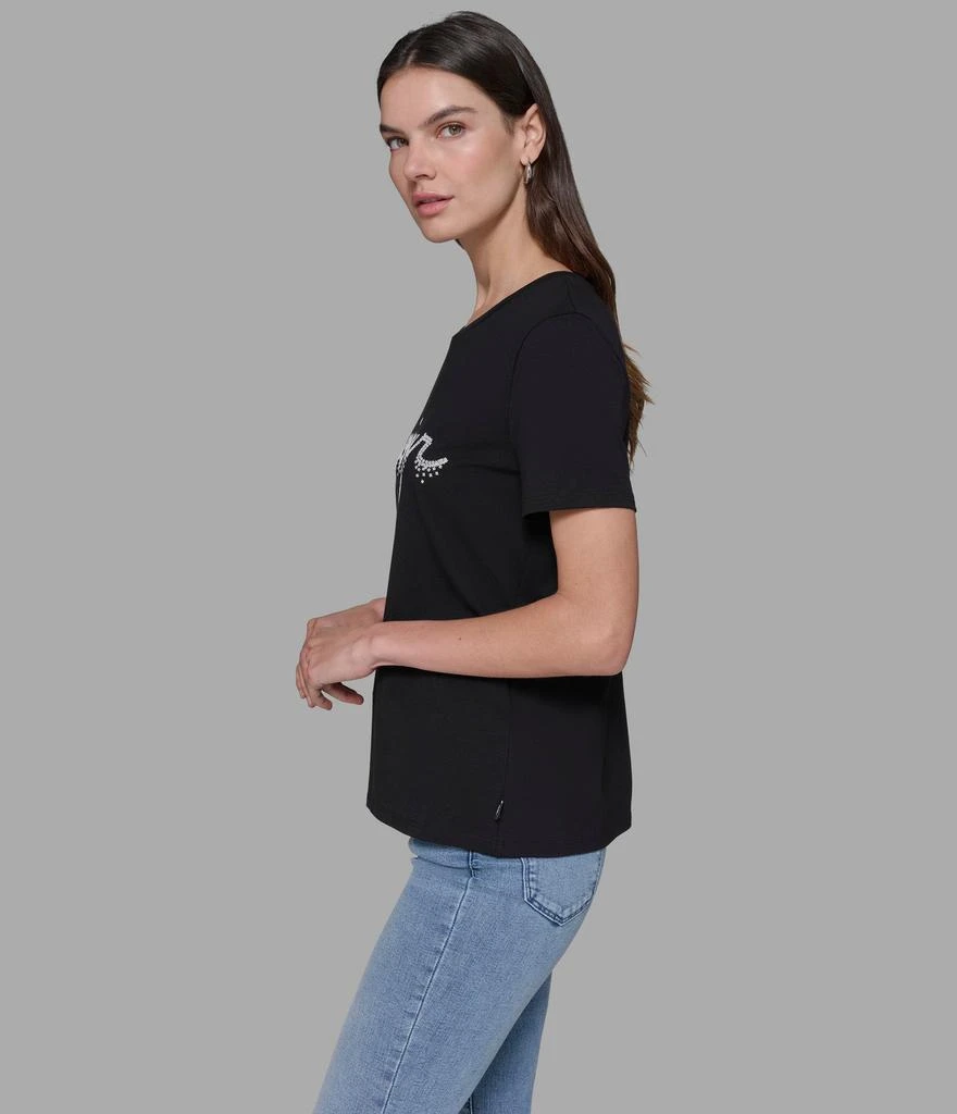 Karl Lagerfeld Paris BONJOUR EMBELLISHED TEE 3