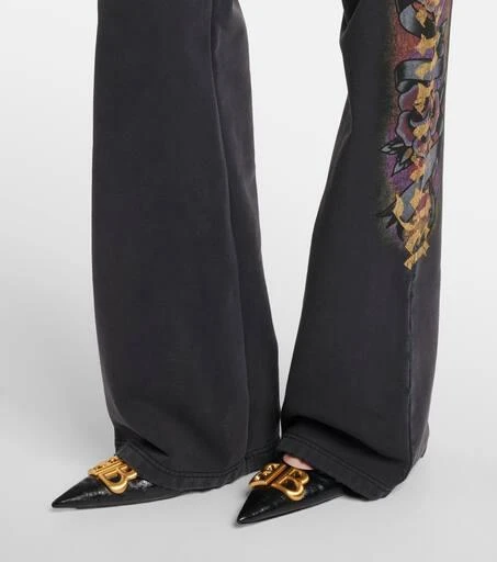 Balenciaga x Under Armour cotton fleece flared sweatpants 5