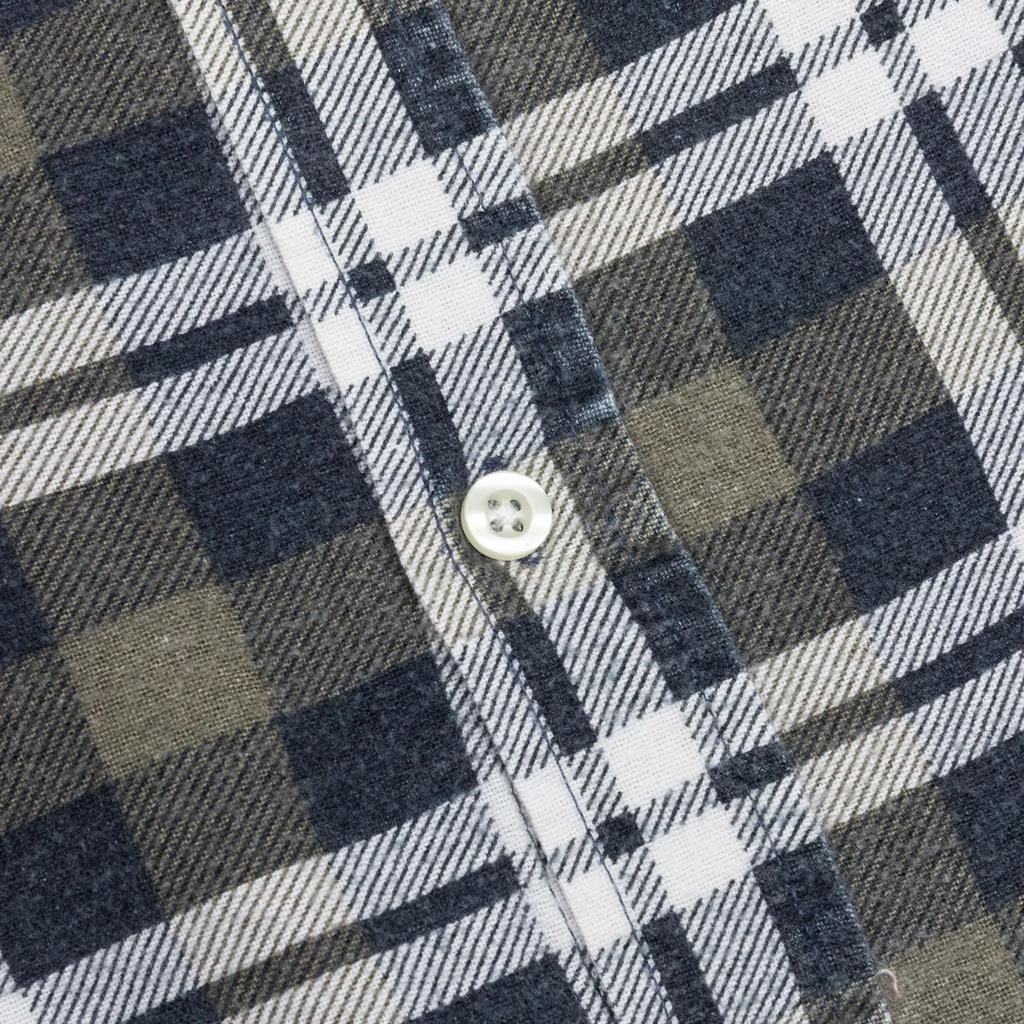 Needles Rebuild by Flannel Shirt 7 Cuts Shirt - Olive/White 5