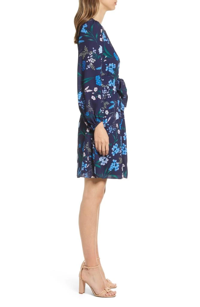 Eliza J Floral Print Long Sleeve A-Line Dress 3