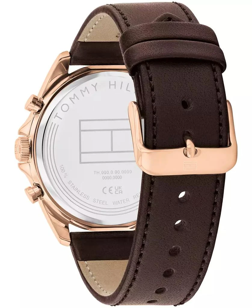 Tommy Hilfiger Men's Quartz Brown Leather Watch 43.5mm 3