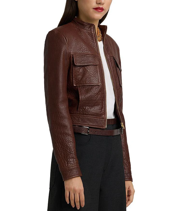 St. John Vintage Edge Nappa Leather Jacket 4