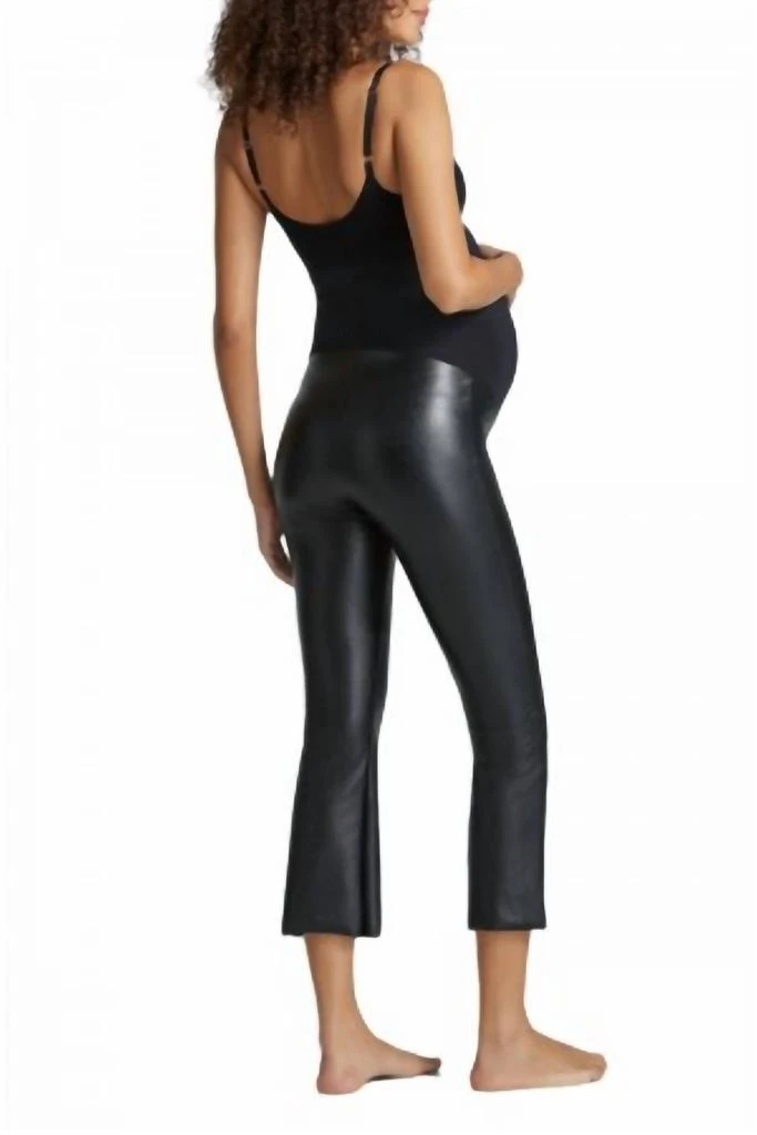 Commando Commando - Faux Leather Maternity Crop Flare Leggings 2