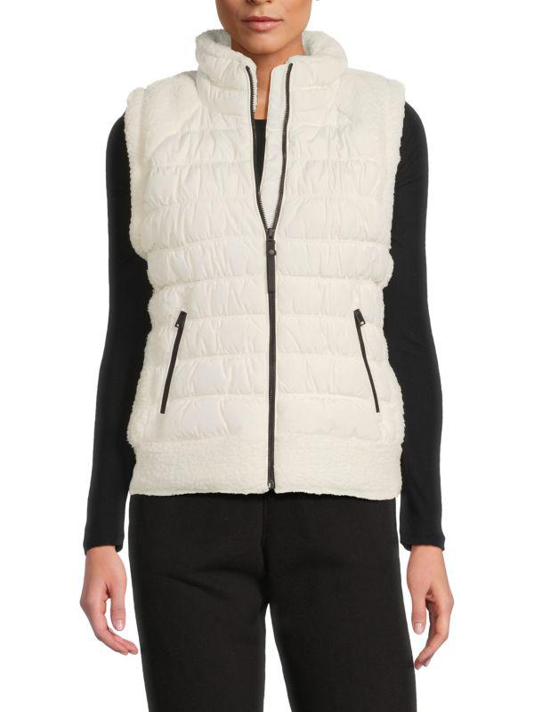 DKNY Sport Quilted Stand Collar Vest