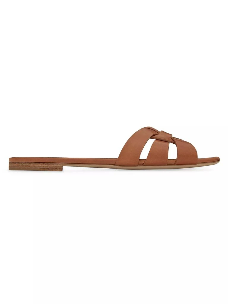 Yves Saint Laurent Tribute Mules in Smooth Leather 1