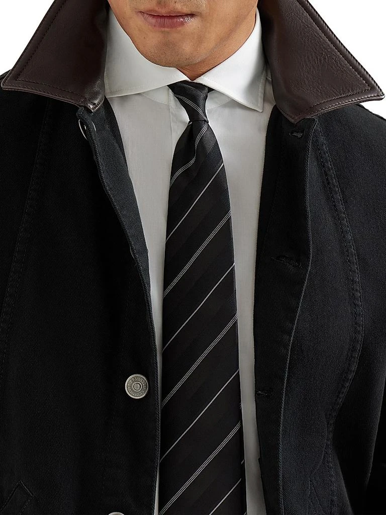 Brunello Cucinelli Striped Silk Tie 2