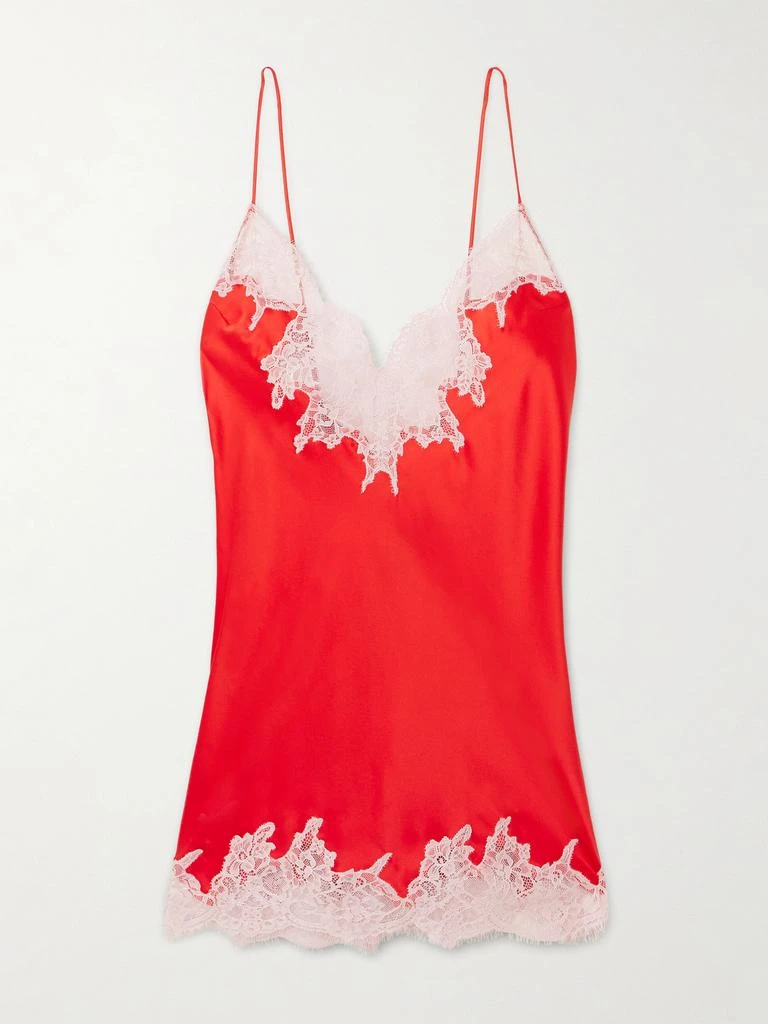 SKIMS Valentine
s Day Silk Lace Mini Slip Dress