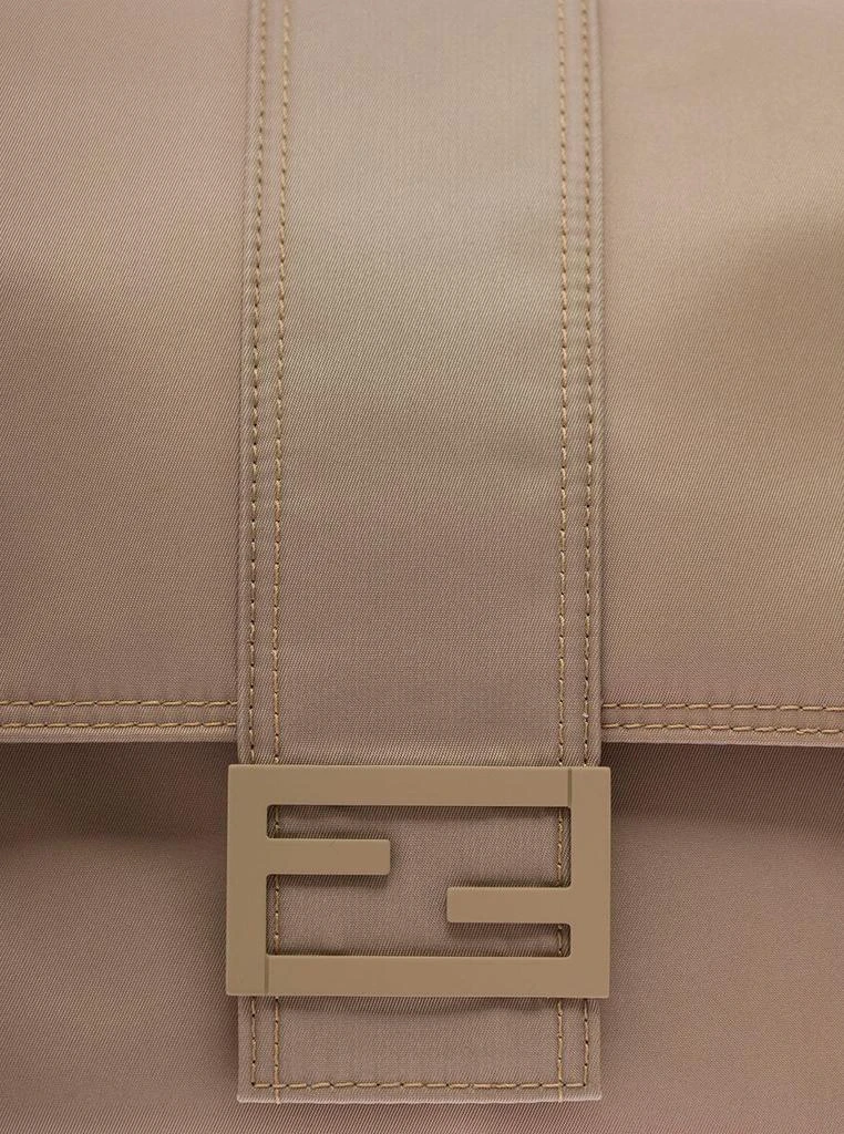 Fendi Baguette Beige Nylon Fendi Man Crossbody Bag 4