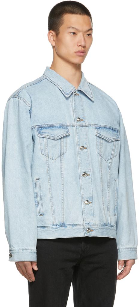 We11done Blue Denim Oversize Trucker Jacket