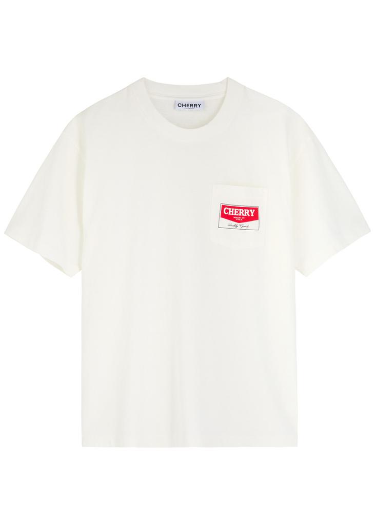 CHERRY LOS ANGELES ★ ダメージ加工 ロゴ刺繍 Tシャツ 29538_BLAC_1__97565.1736777711