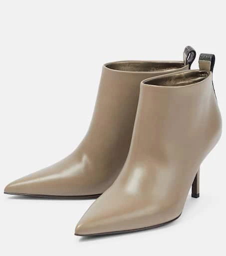 Brunello Cucinelli Beaded leather ankle boots 5