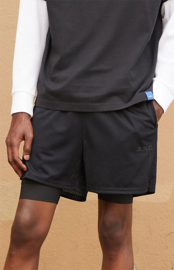 A.R.C. Active Black Mesh 2 in 1 Shorts 5