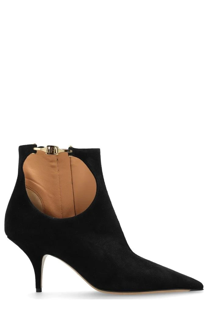 Salvatore Ferragamo Ferragamo Heeled Cutout Ankle Boots 1