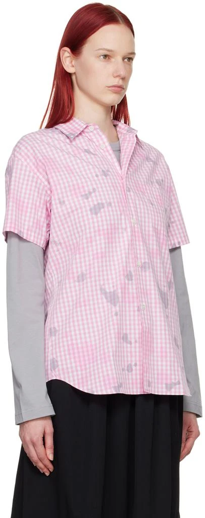 Comme des Garcons Pink Gingham Shirt 2