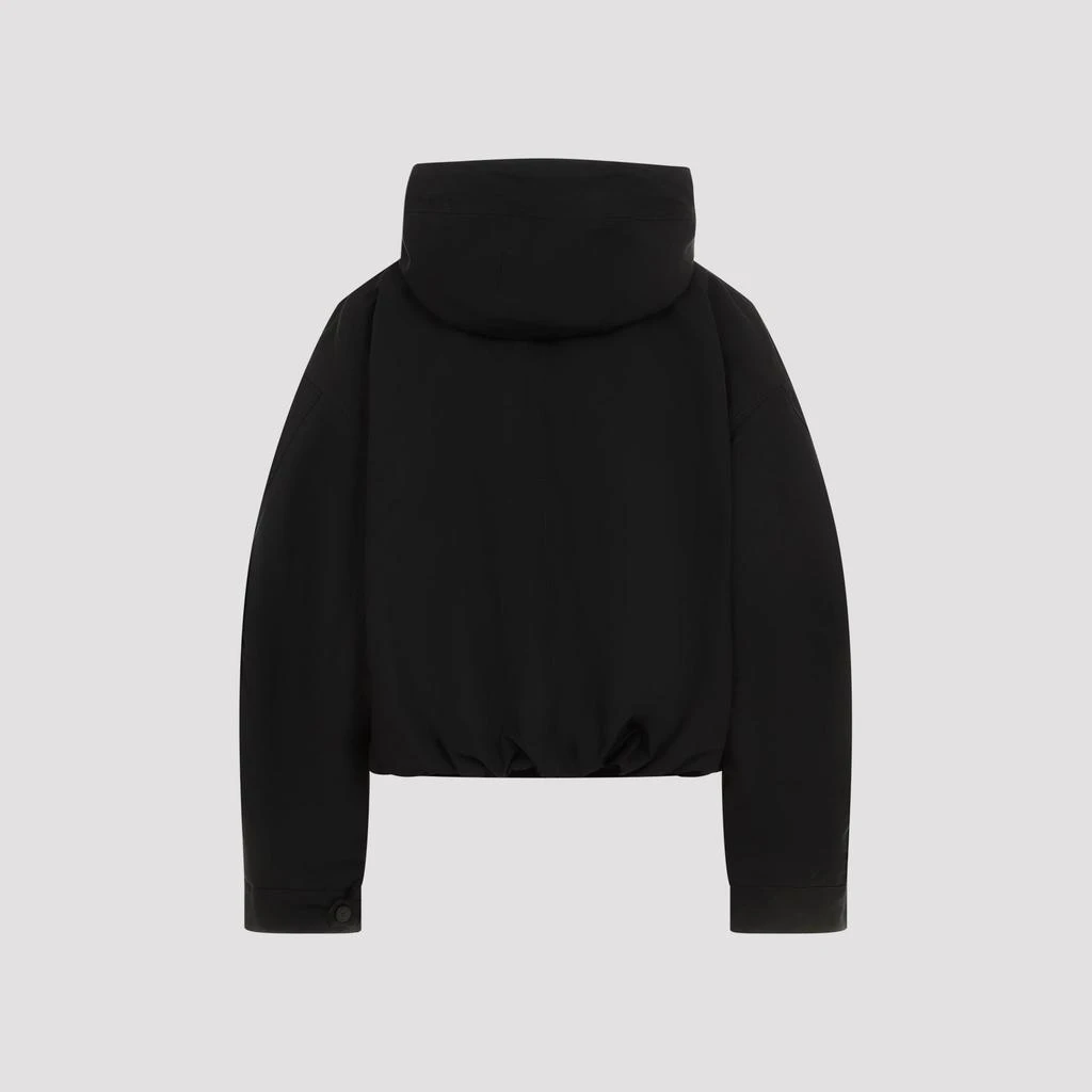 Jacquemus Black Organic Cotton La Parka Courte Caraco Coat 4