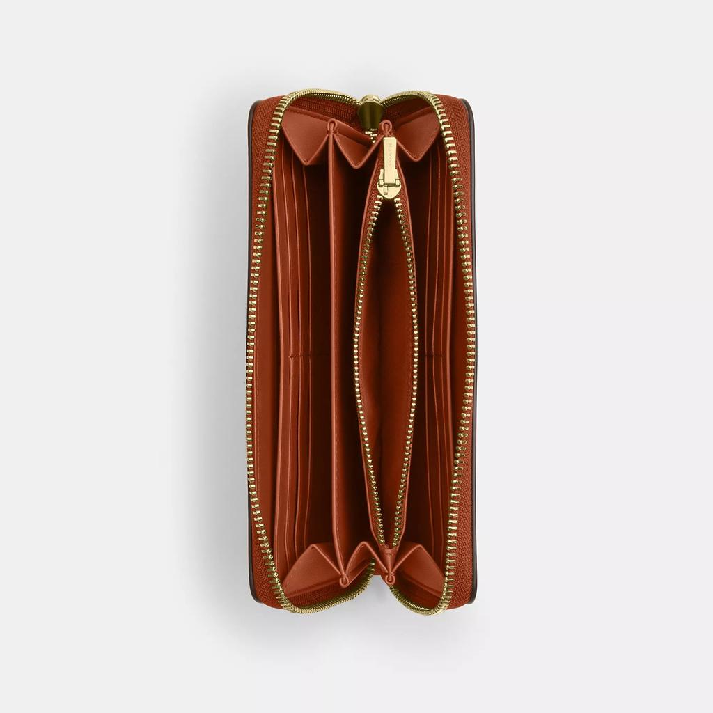 Coach Long Zip Around Wallet