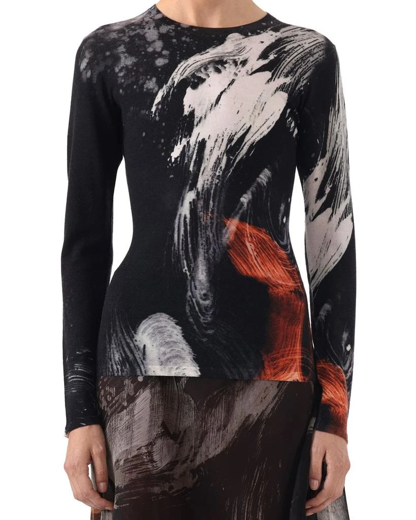 Jason Wu Brushstroke Crewneck Sweater 1