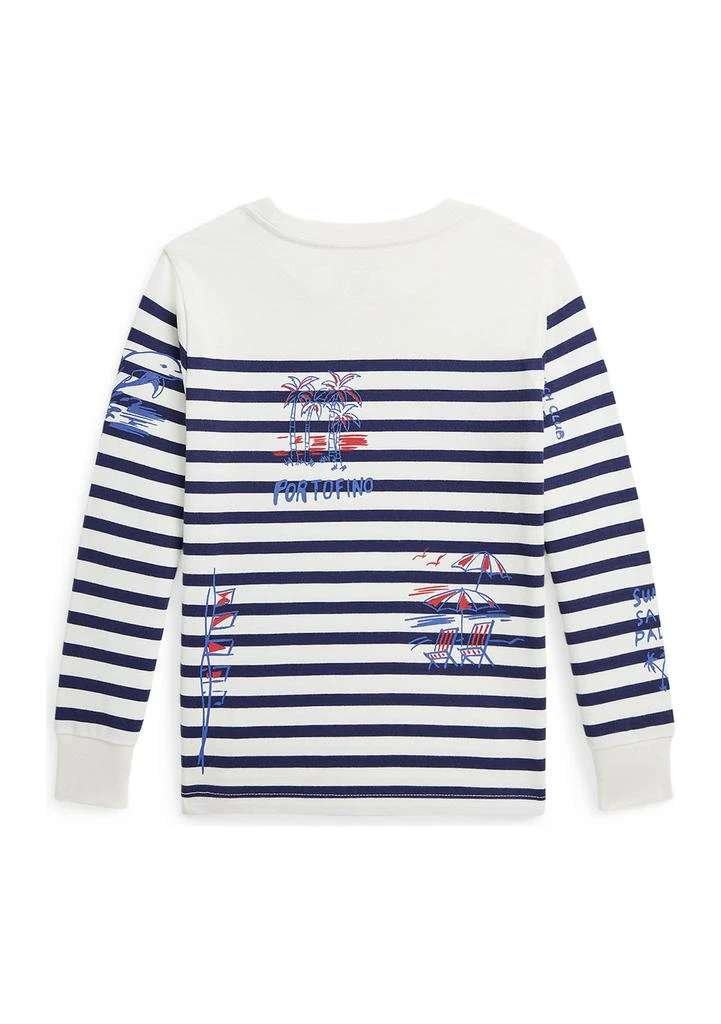 Ralph Lauren Boys 2-7 Striped Cotton Graphic Long-Sleeve T-Shirt 2