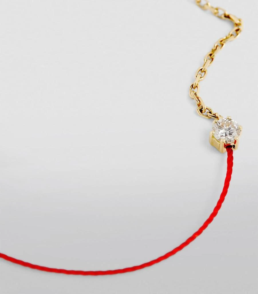 Redline Yellow Gold and Diamond Absolu Thread Bracelet 11