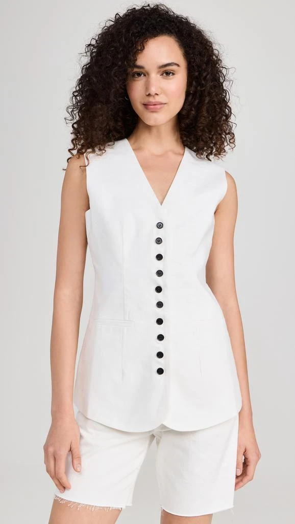 Pixie Market Tasia Linen Vest Top 1