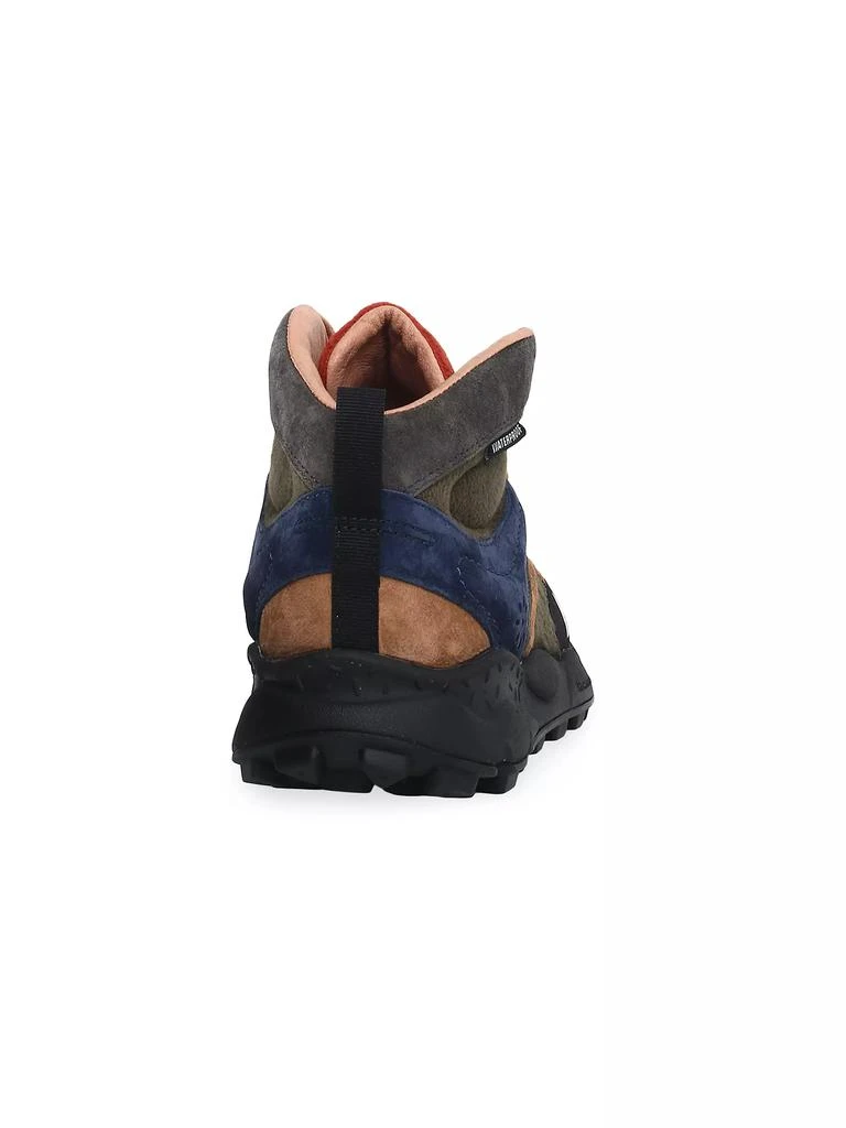 Flower Mountain Back Country Suede & Textile Mid-Top Sneakers 2