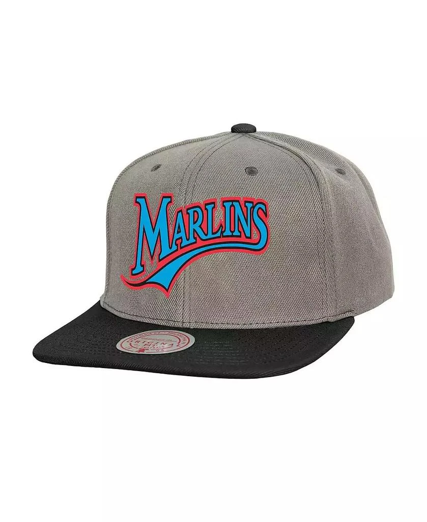 Shop Men's Gray Florida Marlins Cooperstown Collection Basic Flip