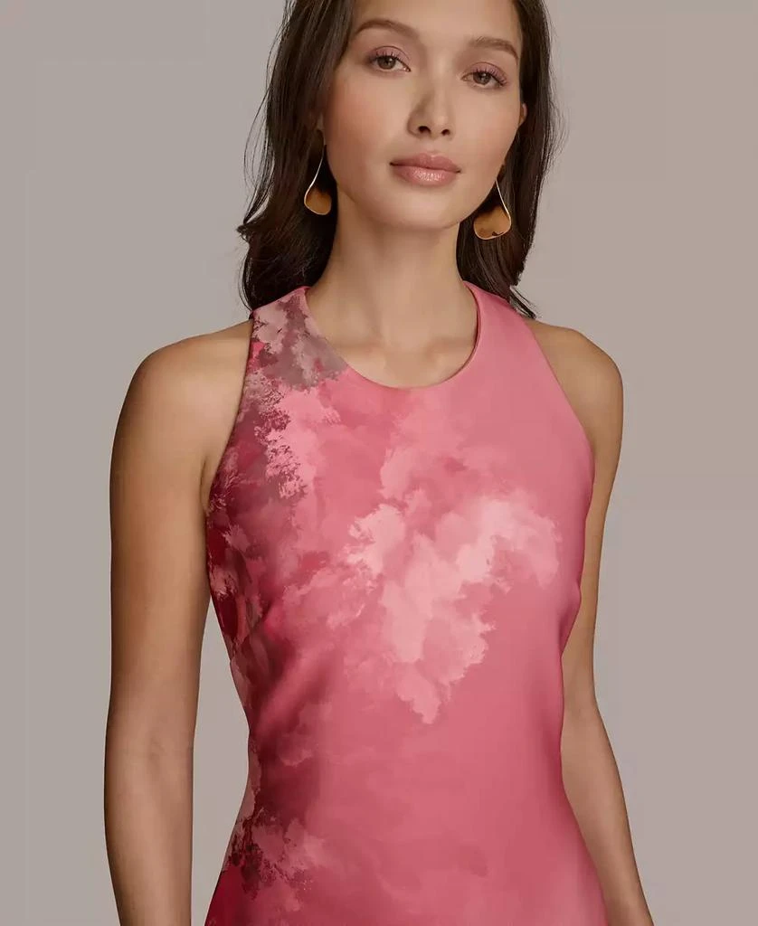 Donna Karan Women's Floral-Print Midi Sheath Dress 6