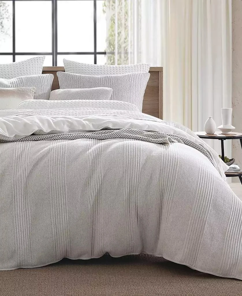 DKNY Pure Ribbed Jersey 3-Pc. Duvet Cover Set 2