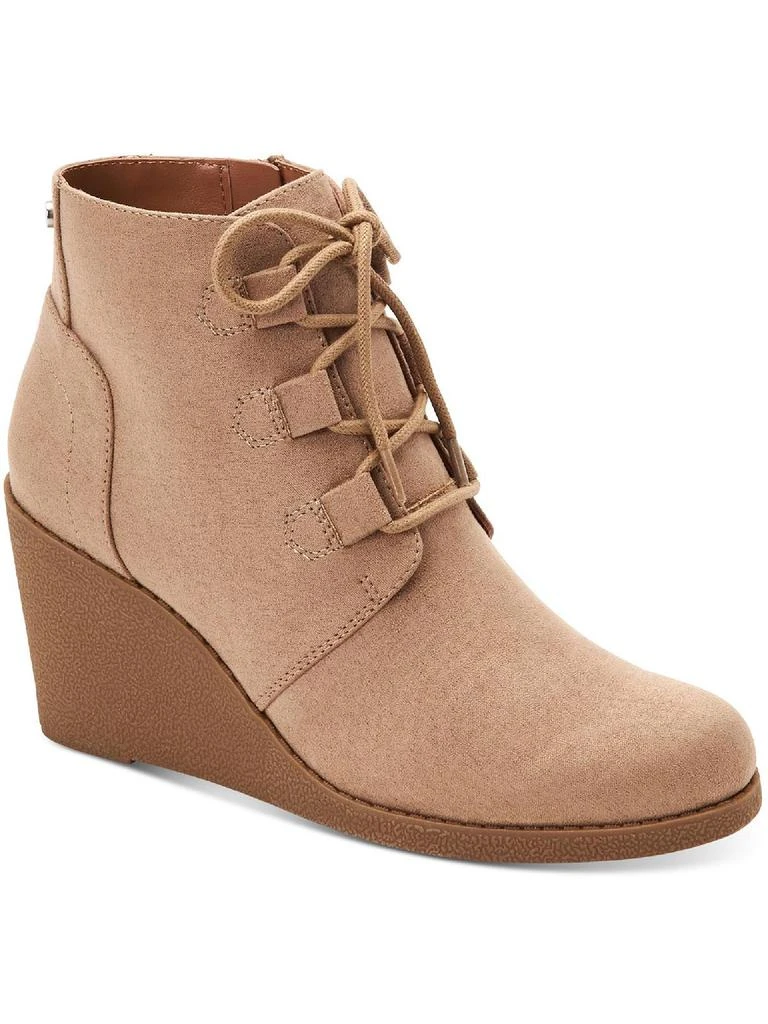 Style & Co Noellee Womens Padded Insole Wedge Boots 6