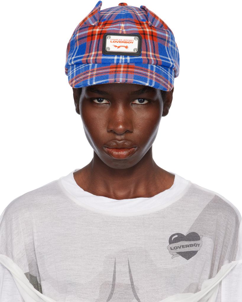 Charles Jeffrey Loverboy Blue & Red Ears Cap
