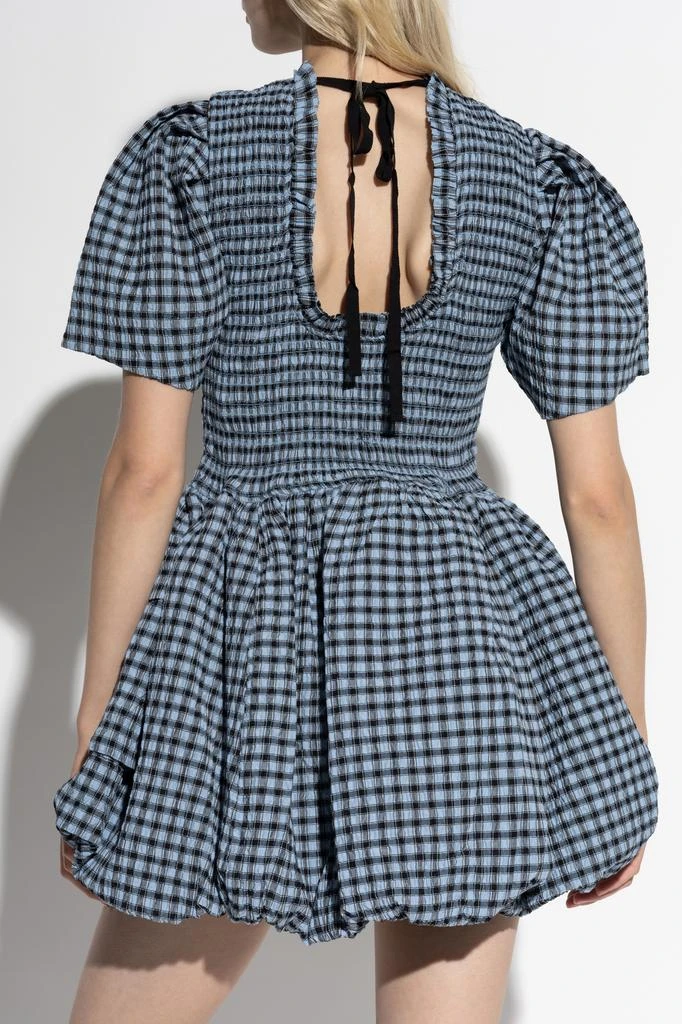 Ganni Dress with a plaid pattern 4
