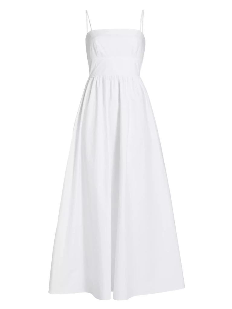 Susana Monaco Poplin Smocked-Back Maxi Dress 1