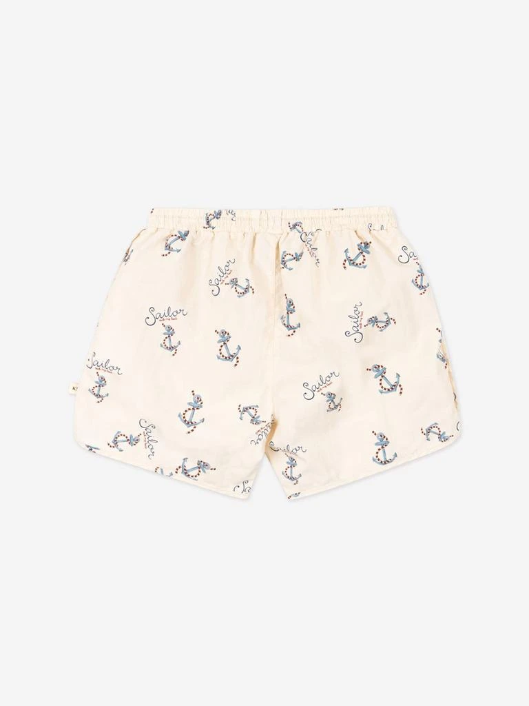 Konges Slojd Konges Sløjd Boys Asnou Rock My Boat Swim Short in Ivory 3