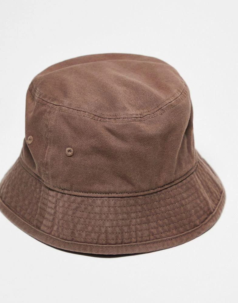 Adidas adidas Originals trefoil bucket hat in brown 2