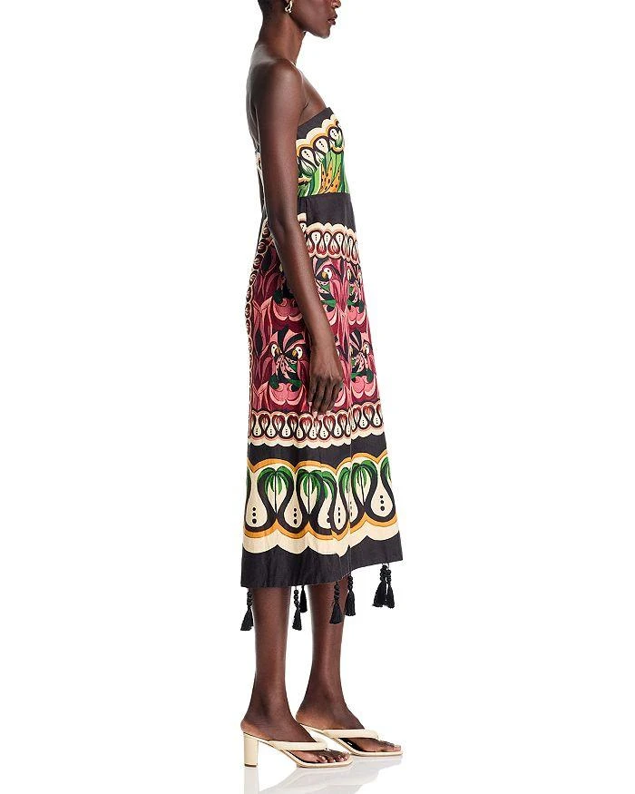 Farm Rio Coconut Tree Flowing Scarf Dress 5
