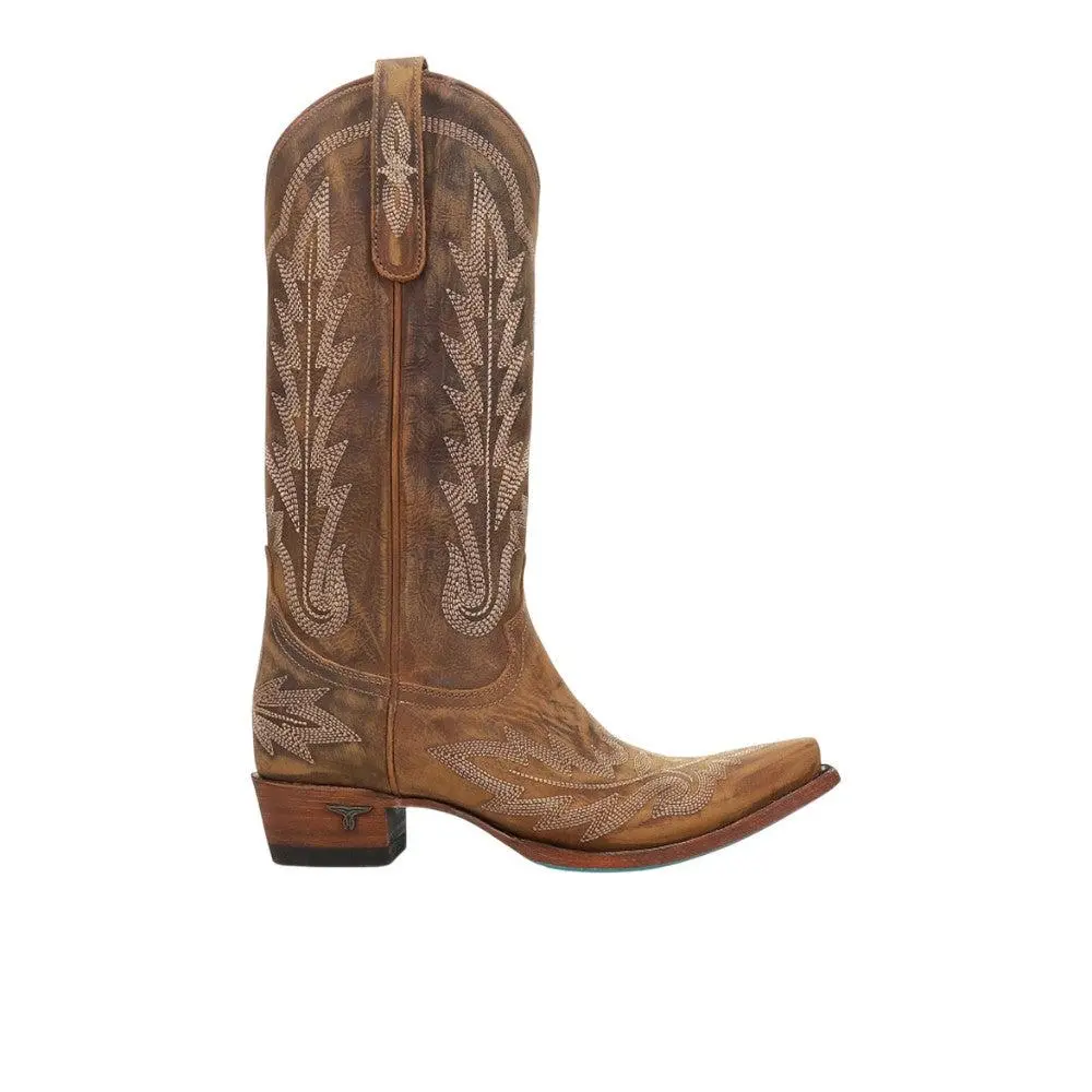 LANE Lexington Embroidered Snip Toe Boot