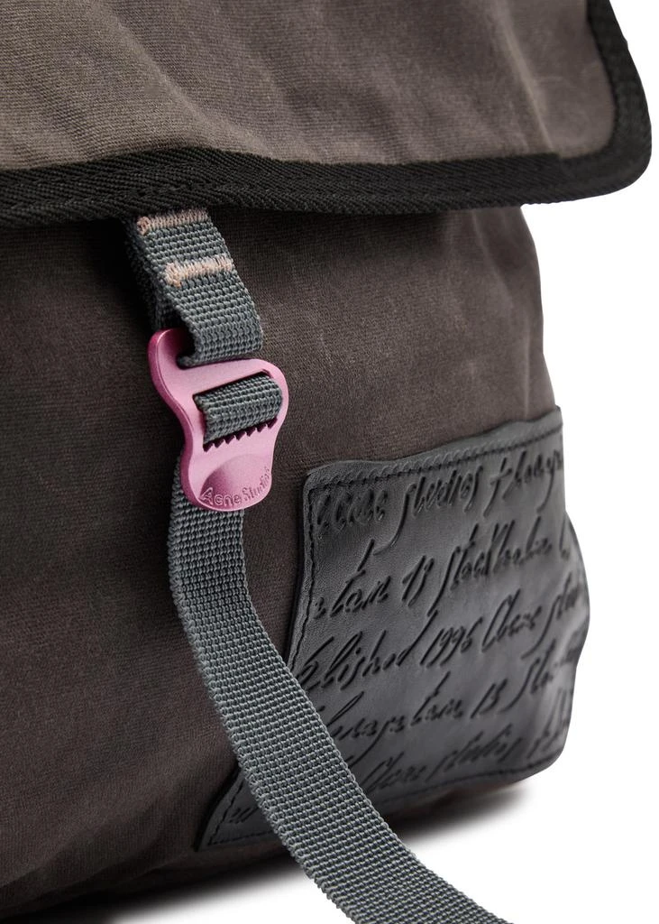 Acne Studios Andemer waxed canvas messenger bag 3