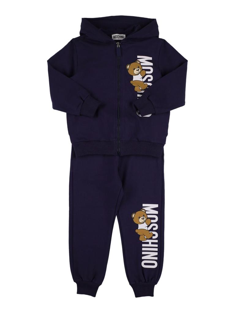 MOSCHINO Cotton Hooded Sweatshirt & Sweatpants