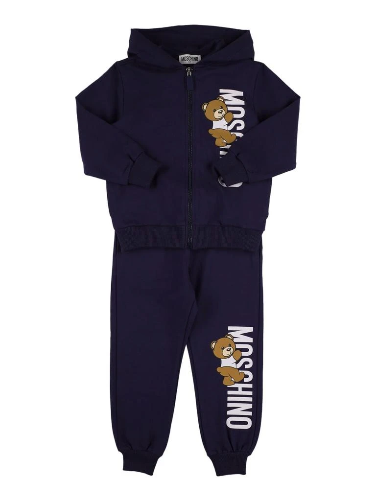 MOSCHINO Cotton Hooded Sweatshirt & Sweatpants 1