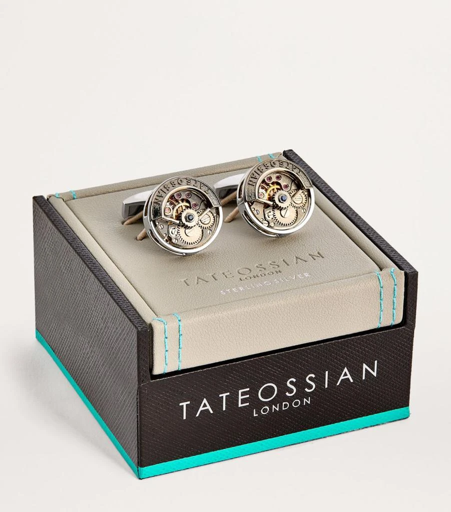 Tateossian Circle Skeleton Gear Cufflinks 3