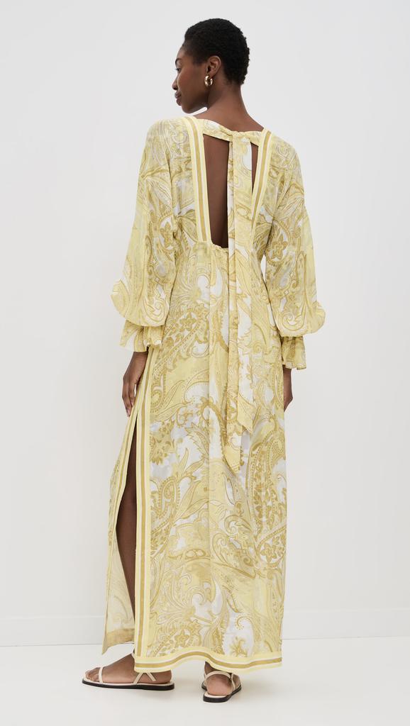 Hemant and Nandita Kaftan with Printed Slip Dress