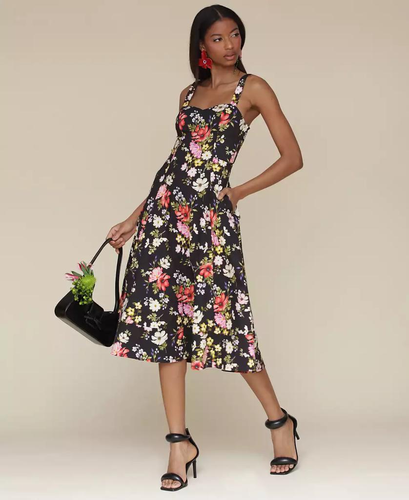 Avec Les Filles Women's Fit & Flare Floral-Print Dress