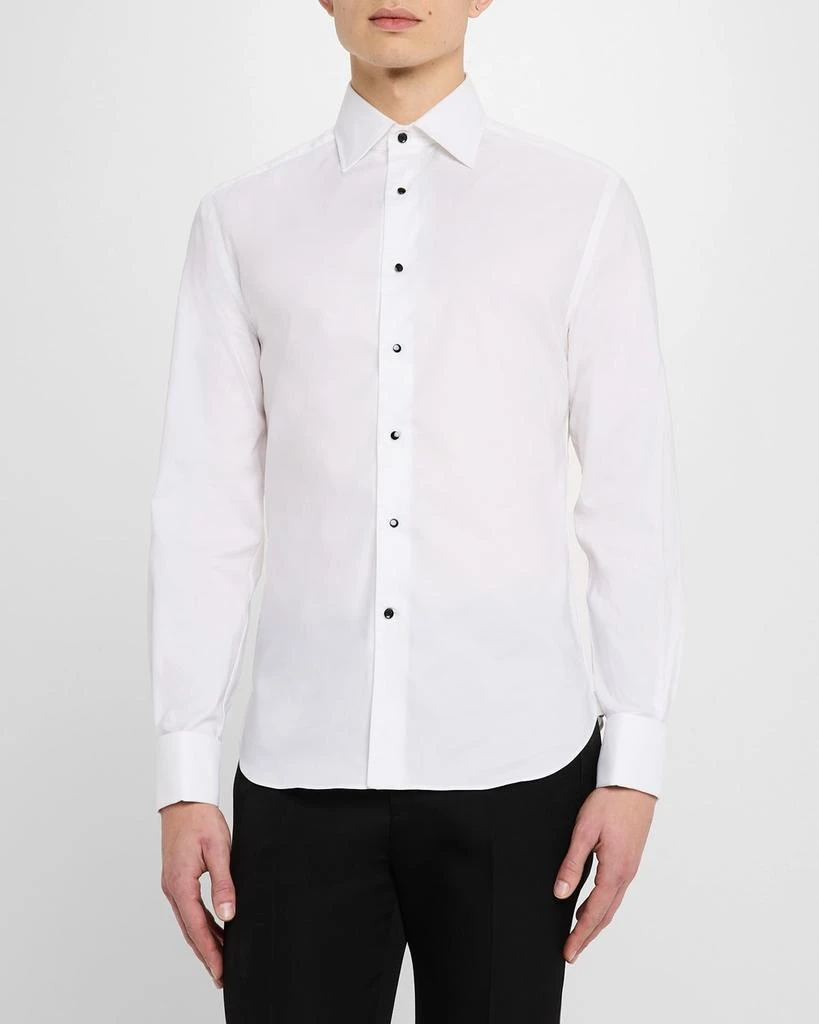 Brunello Cucinelli Men
s Cotton French-Cuff Dress Shirt 4