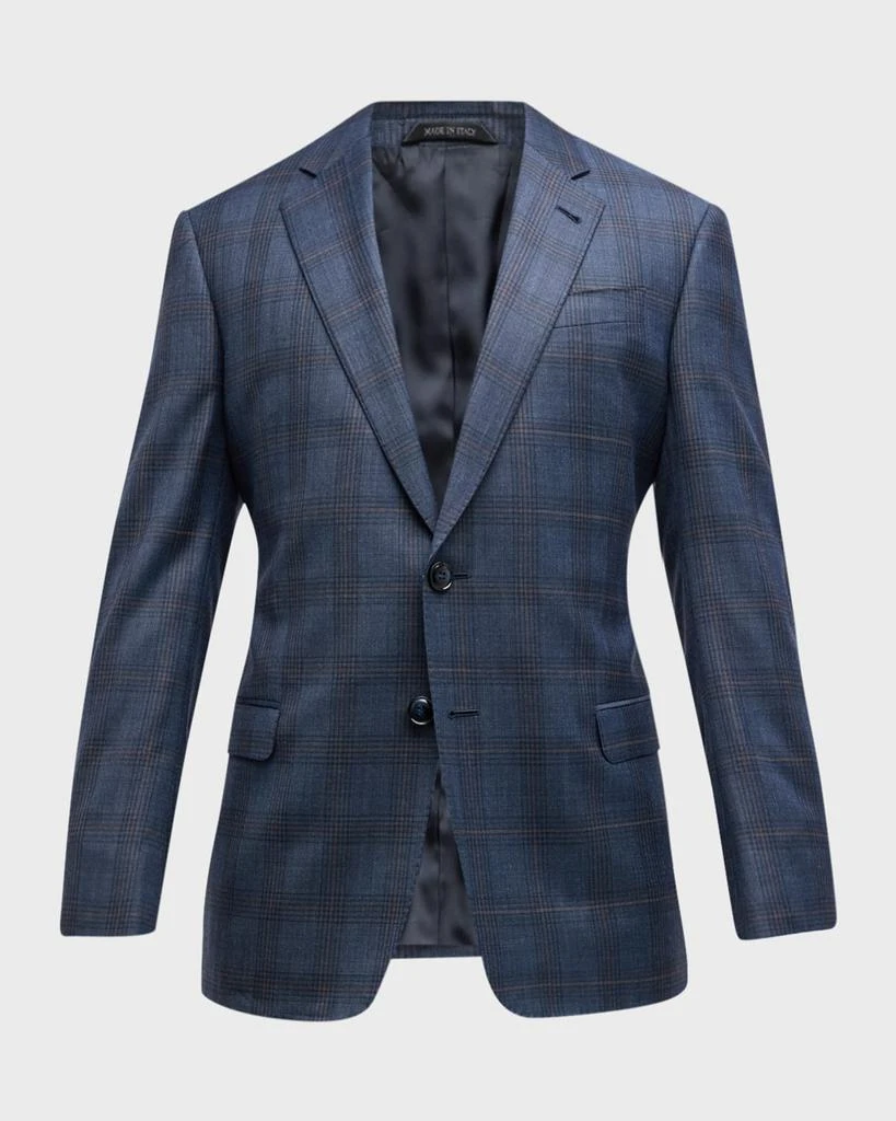 Giorgio Armani Men's Windowpane Plaid Sport Coat 9