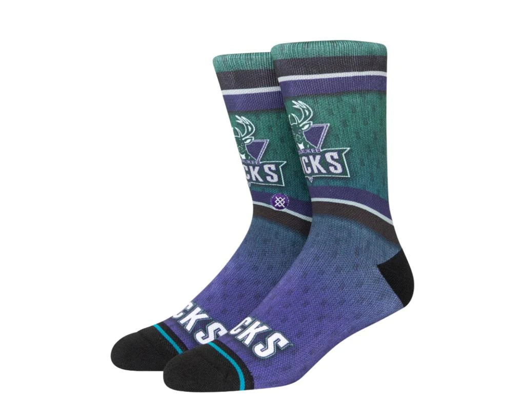 Stance x NBA Milwaukee Bucks Fader Crew Forest Socks A558A22FBU-FOR