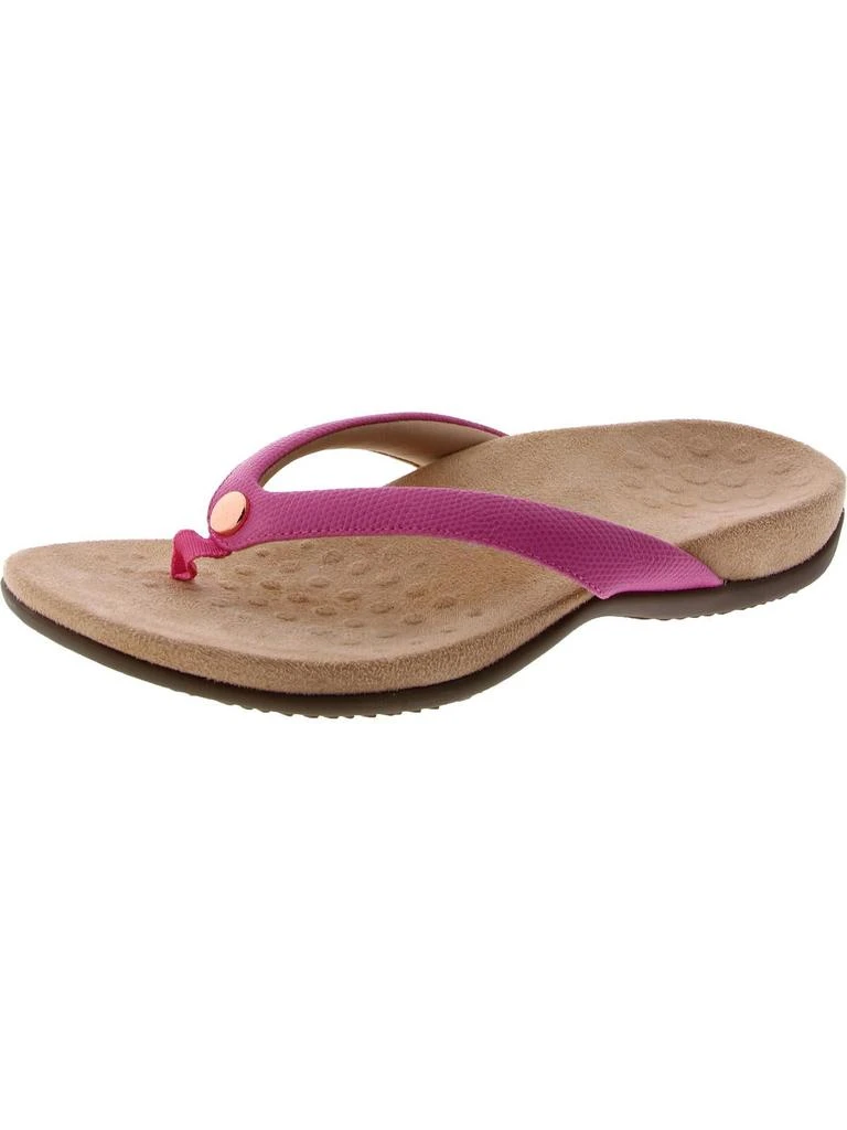 VIONIC Davina Womens Faux Leather Slip On Thong Sandals 1