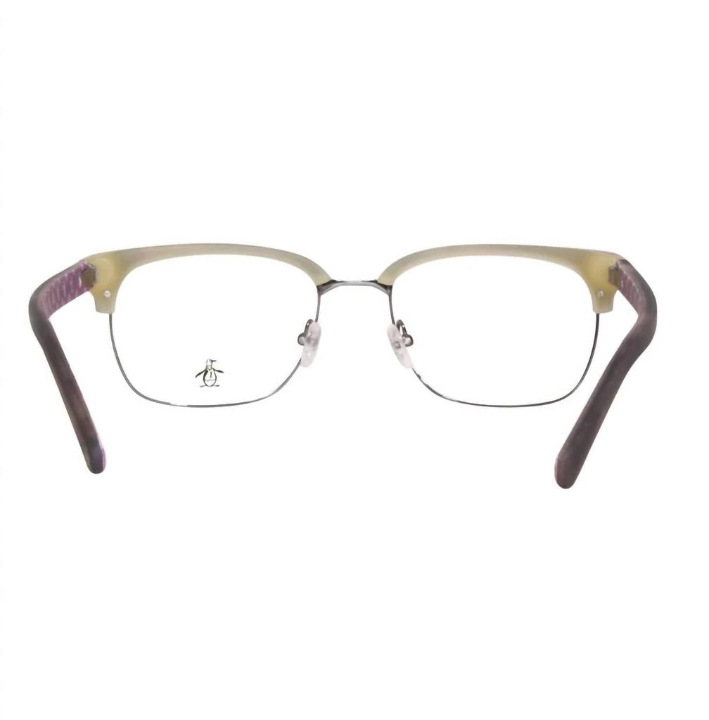 Original Penguin Men
s Sly Rectangle Eyeglasses In Brown 4