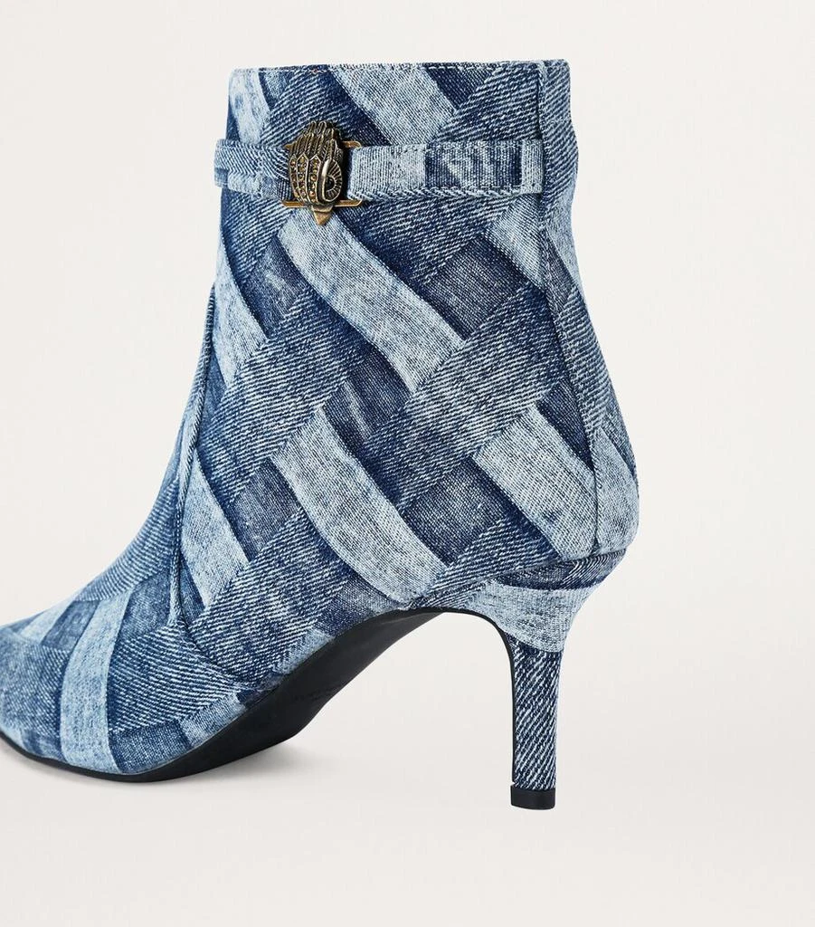 Kurt Geiger Denim Kensington Flexi Ankle Boots 2